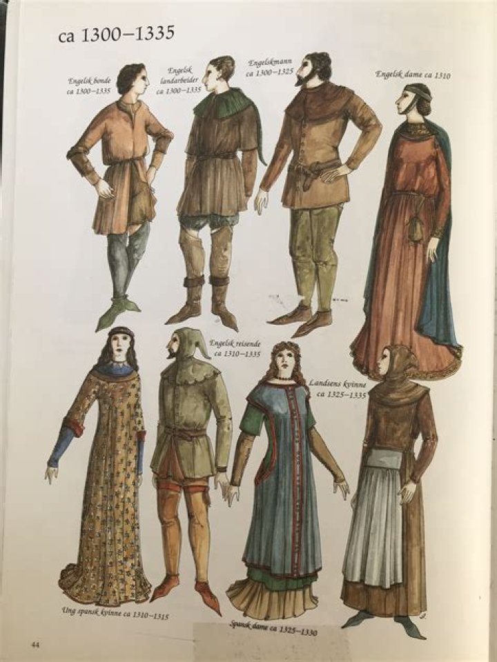 What did they wear in 13th century?