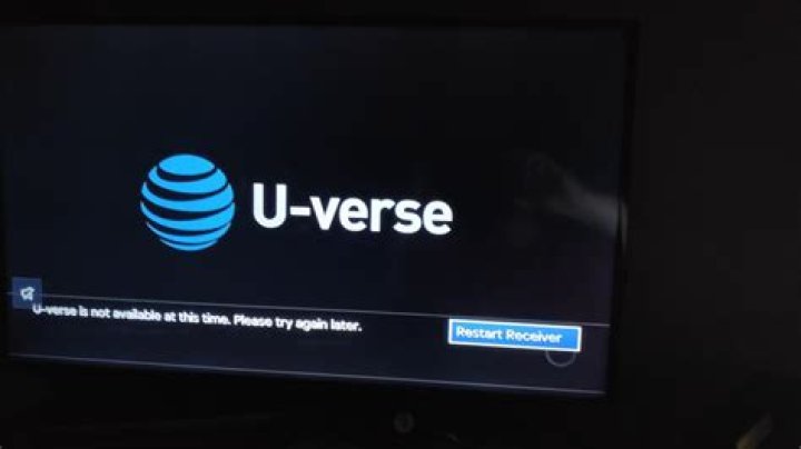 What do I do when my U-verse says restart receiver?