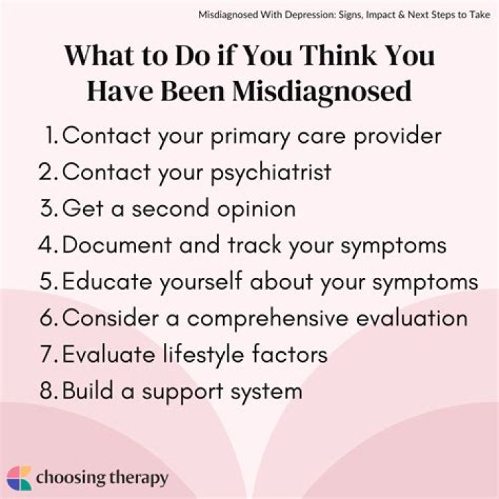 What do you do if you think you have been misdiagnosed?
