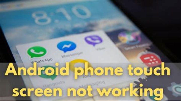 What do you do when your Android touch screen stops working?
