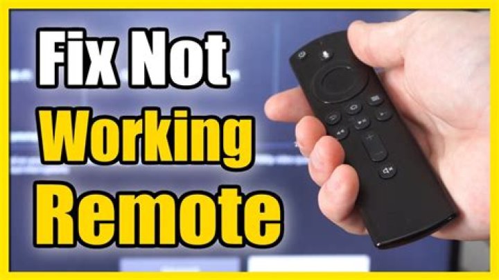What do you do when your fire stick remote wont work?