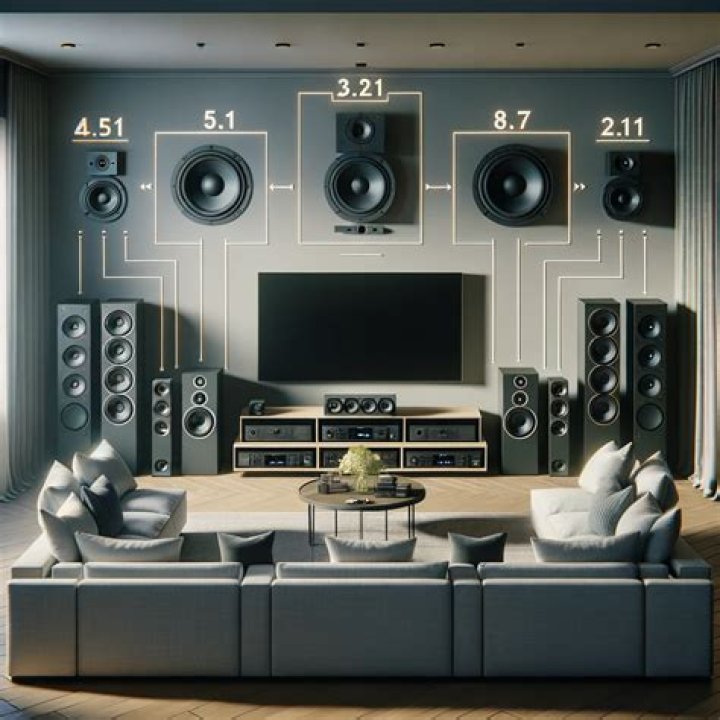 What does a surround sound system consist of?