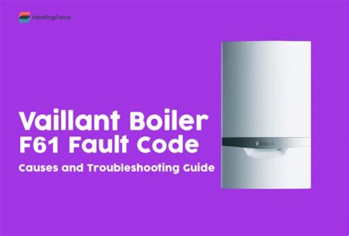 What does code F61 mean on a Vaillant boiler?