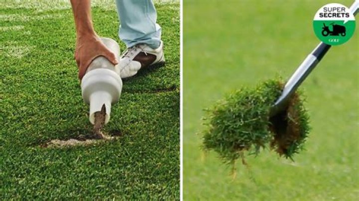 What does fixing a divot mean?
