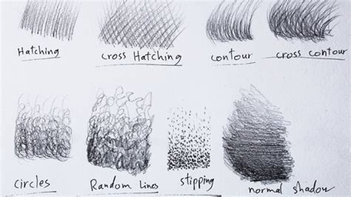 What does hatching look like in art?