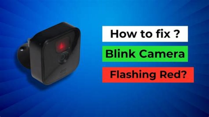 What does it mean when its blinking red?