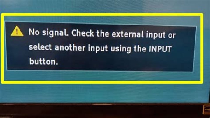What does it mean when my Sharp TV says no input selection available?