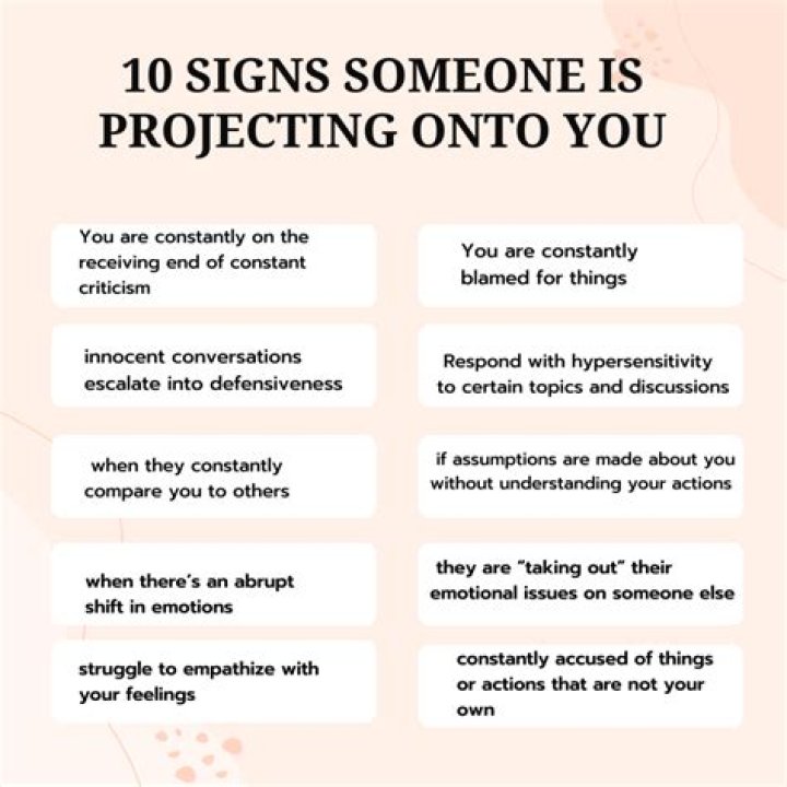 What does it mean when someone is projecting on you?