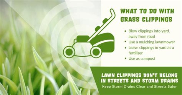 What does leaving grass clippings on the lawn do?