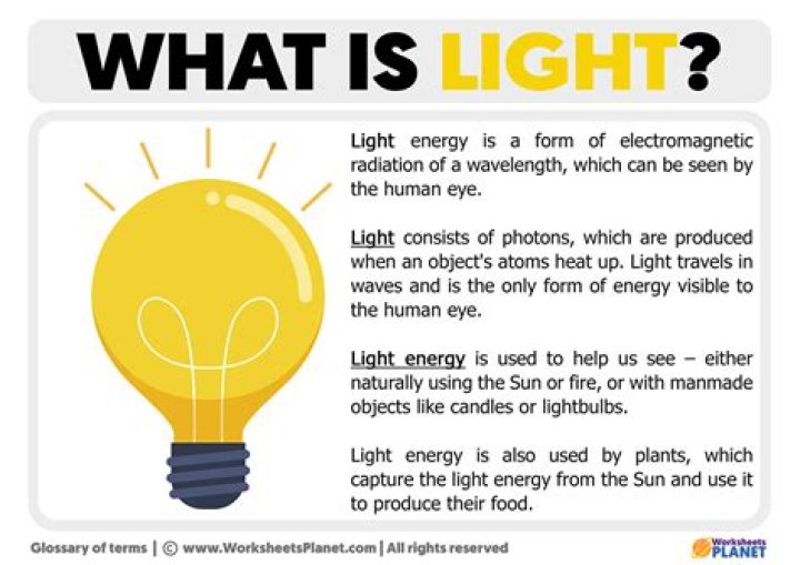 What does light produce mean?