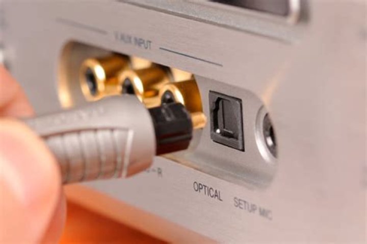 What does optical cable plug into?