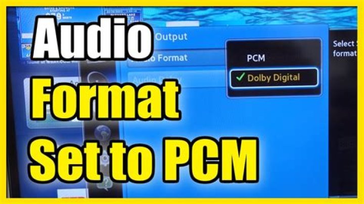 What does PCM mean on Samsung Soundbar?