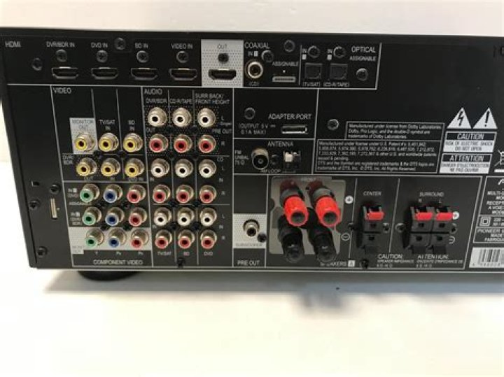 What does pioneer VSX 521-k AV receiver look like?