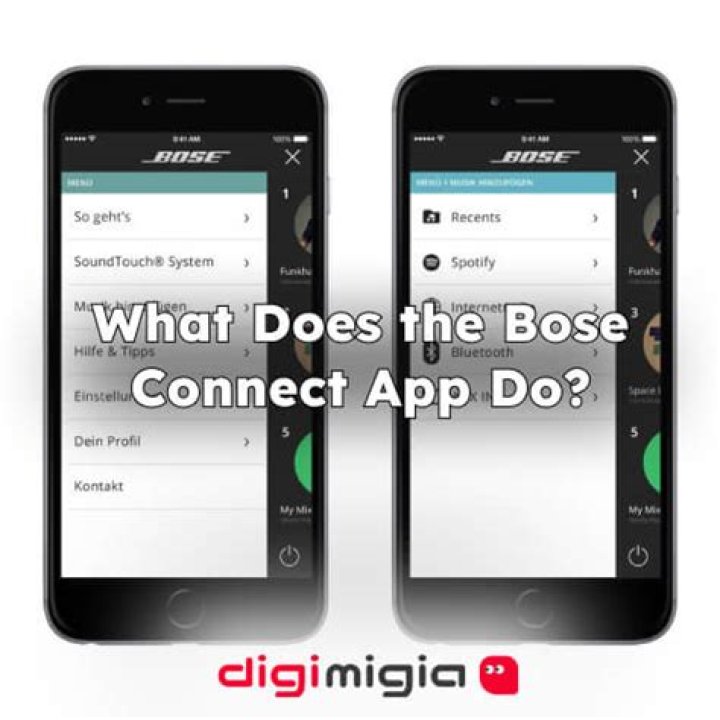 What does the Bose connect app do?