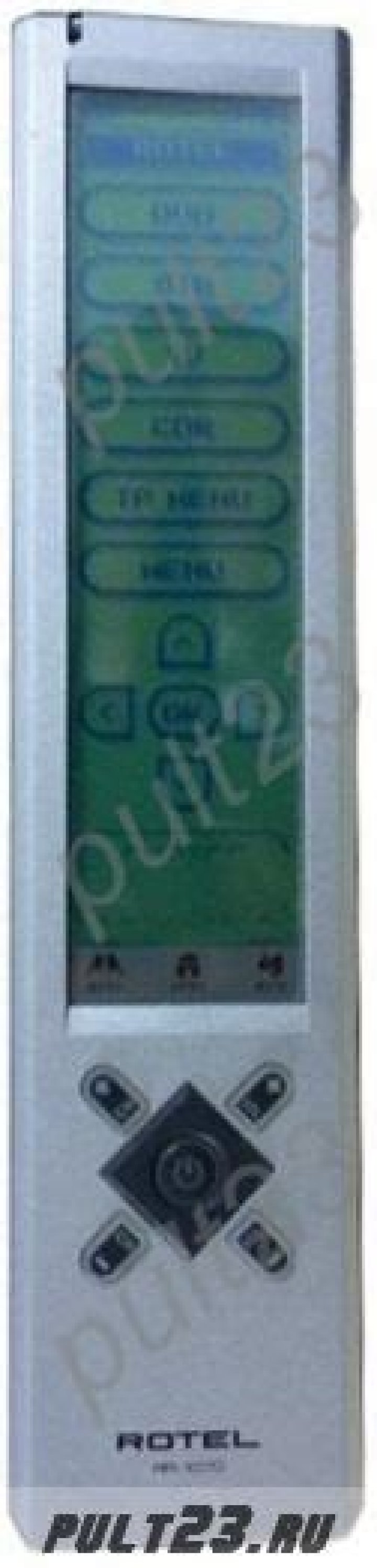 What does the Rotel rsdx-02 remote control look like?