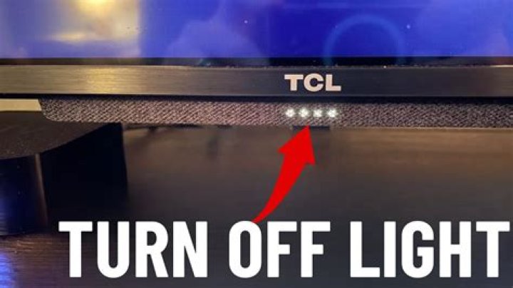 What does the TV status light on TCL mean?