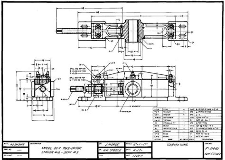 What drafting is the making of detail and assembly working drawings of machines and their parts?
