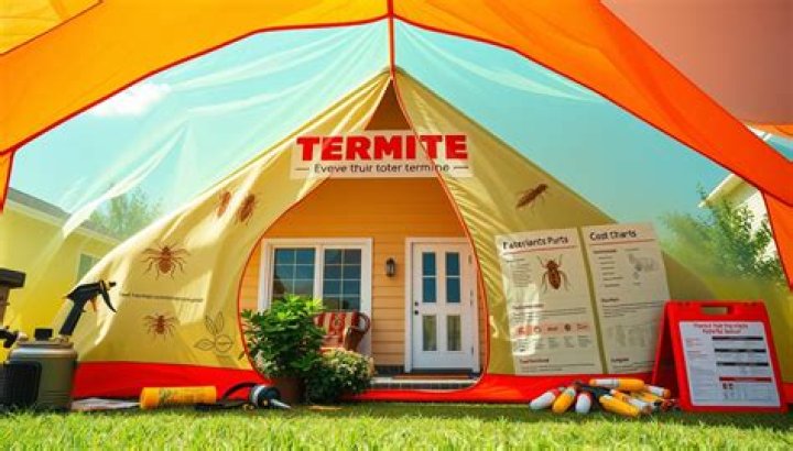 What gas is used to tent for termites?