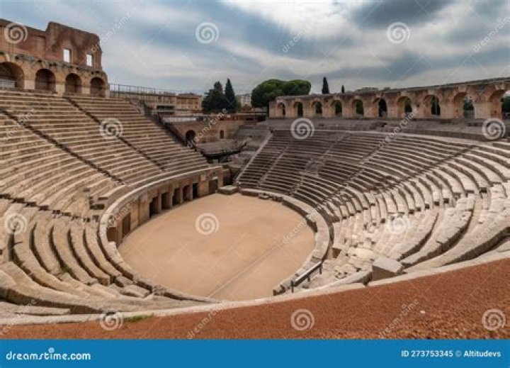 What happened in Roman amphitheatres?