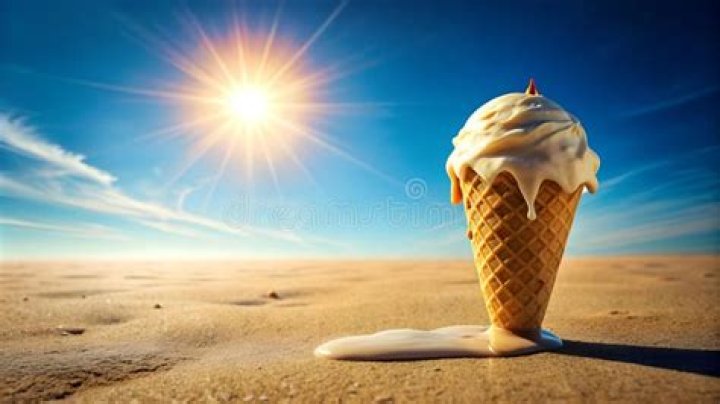 What happens if you leave ice cream in the sun?