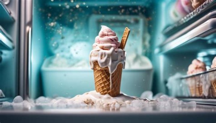 What happens if you put ice cream in the fridge?
