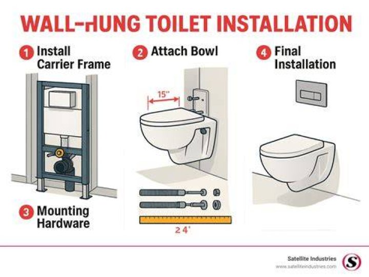What height should a wall hung toilet be?