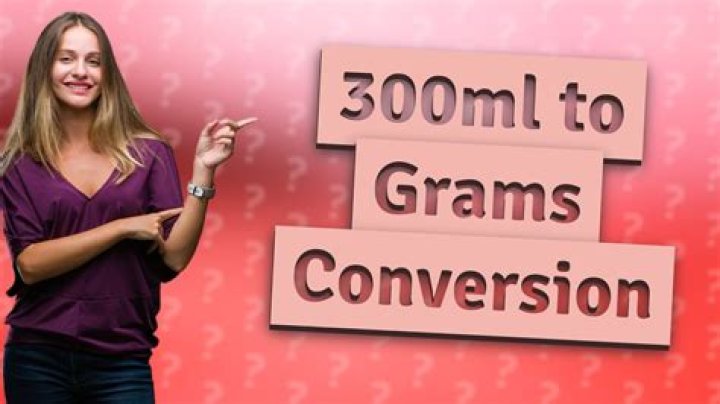 What is 300mL cream in grams?