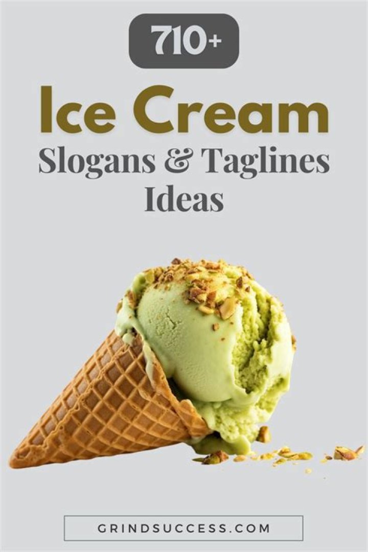 What is a good ice cream slogan?