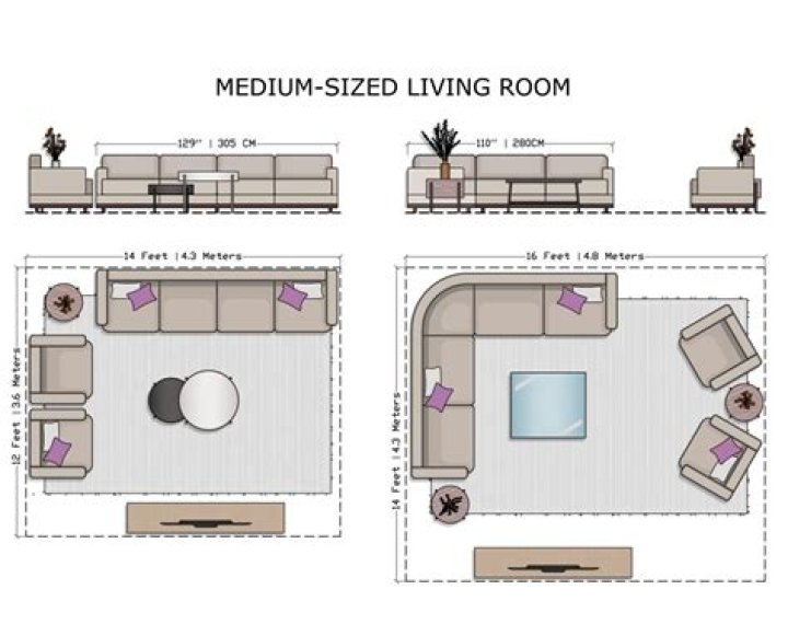 What is a good size for a large living room?