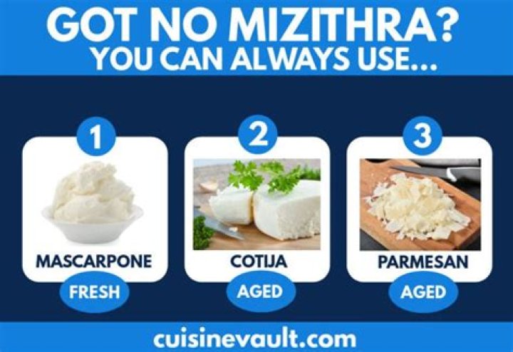 What is a good substitute for Mizithra cheese?