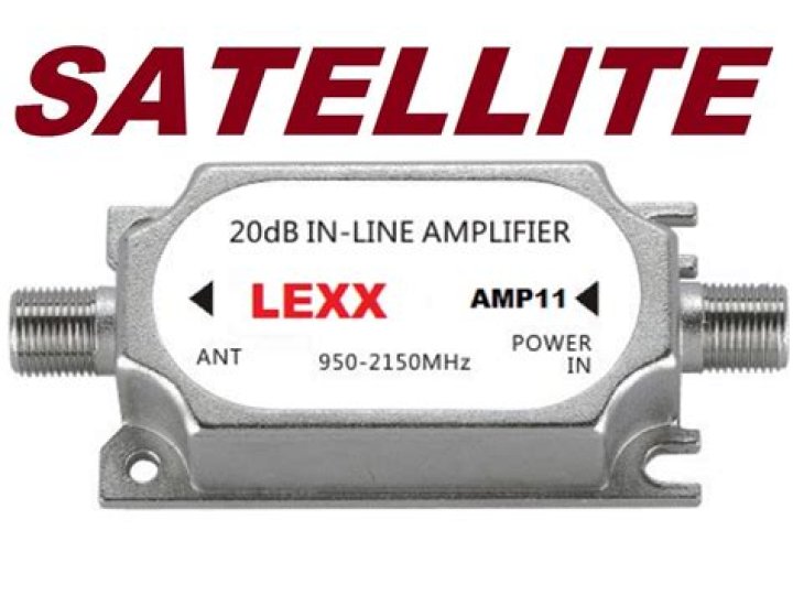What is a satellite inline amplifier?