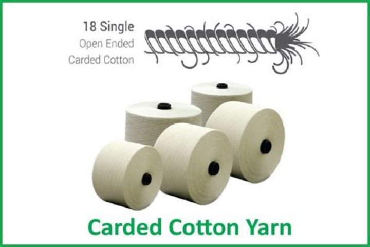 What is carded yarn used for?