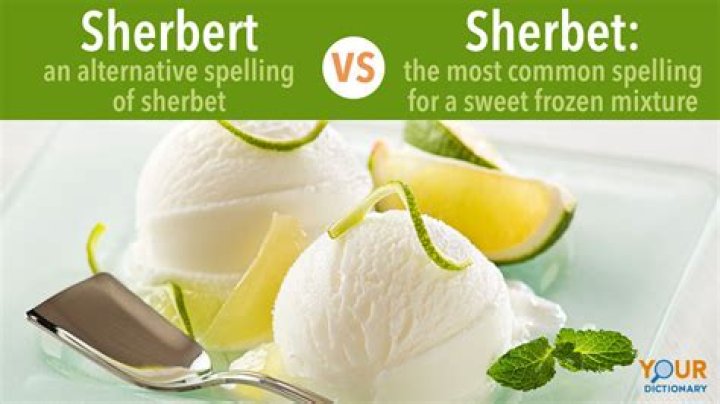 What is difference between sherbet and ice cream?
