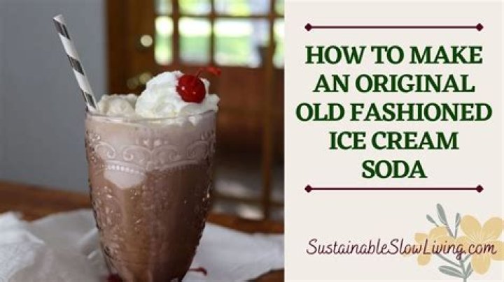 What is ice cream soda used for?