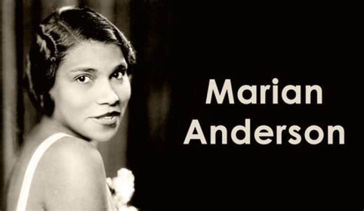 What is special about Marian Anderson?