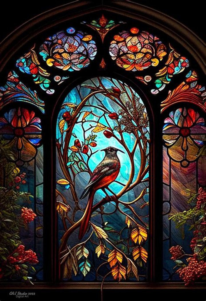 What is stained glass art called?