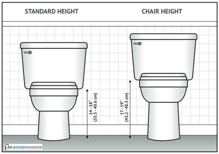 What is standard toilet seat height?