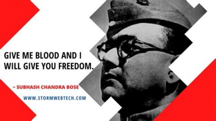 What is Subhash Chandra Bose slogan?