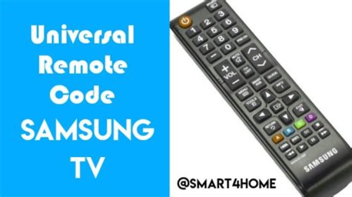 What is the 3 digit code for a Samsung TV?