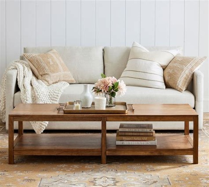 What is the average size of a rectangular coffee table?
