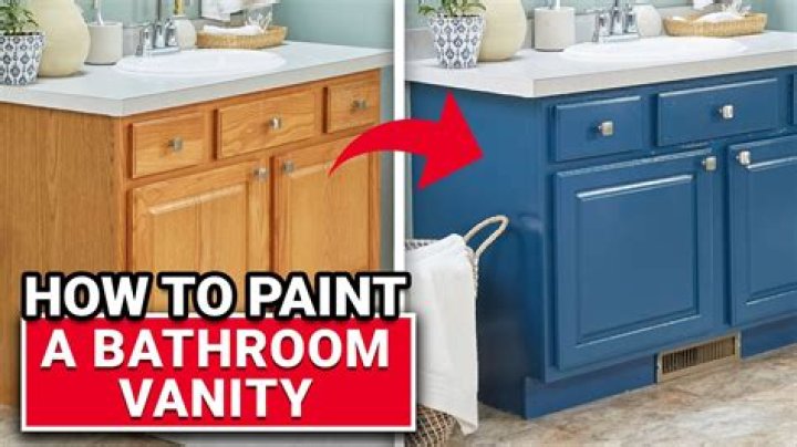 What is the best type of paint to use on a bathroom vanity?