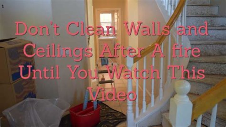 What is the best way to clean smoke off of walls?