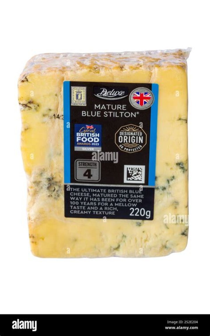 What is the blue stuff in Stilton cheese?