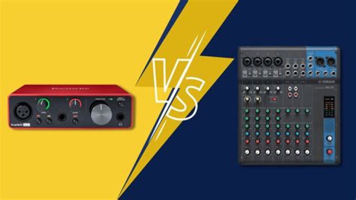 What is the difference between audio interface and mixer?