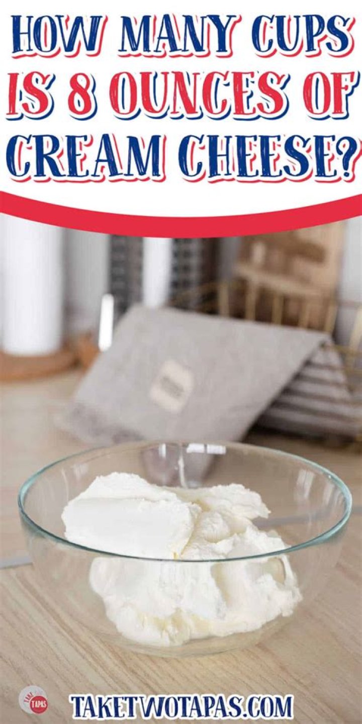 What is the equivalent of 8 oz cream cheese?