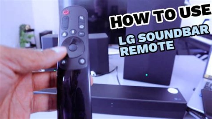 What is the F on the LG Sound Bar Remote?