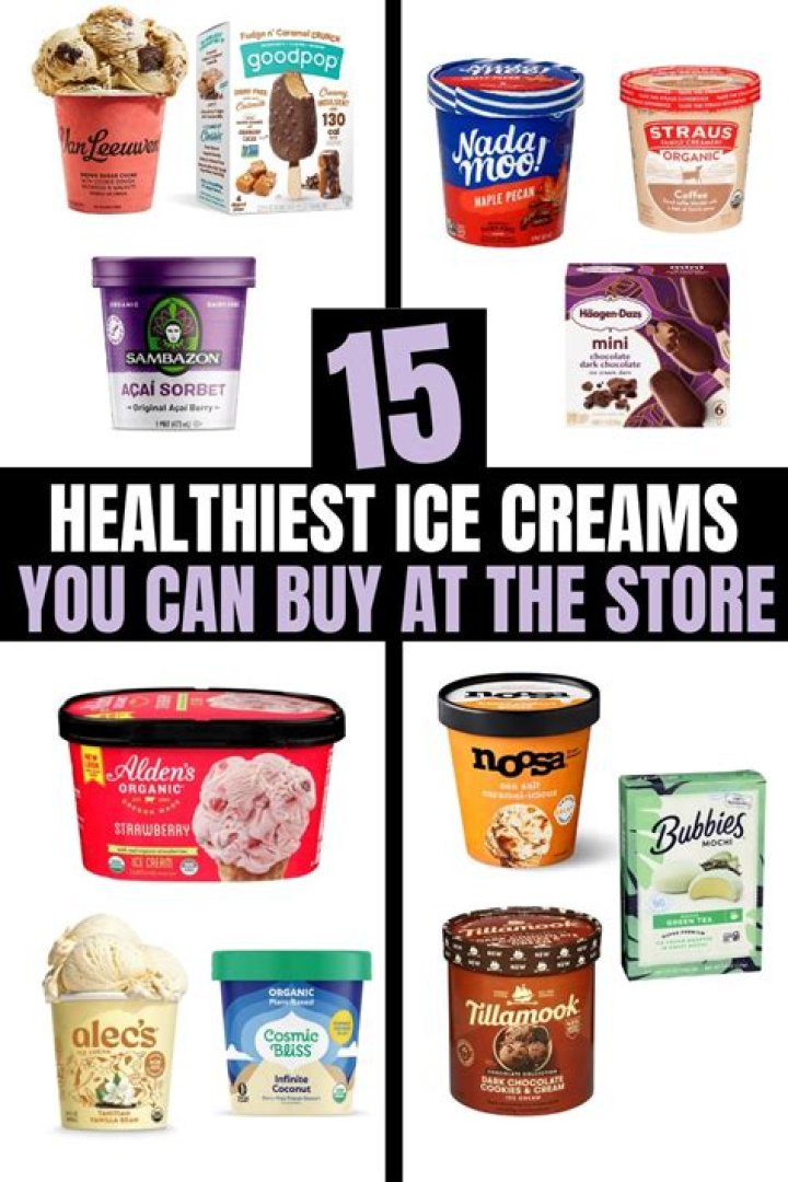 What is the healthiest type of ice cream?