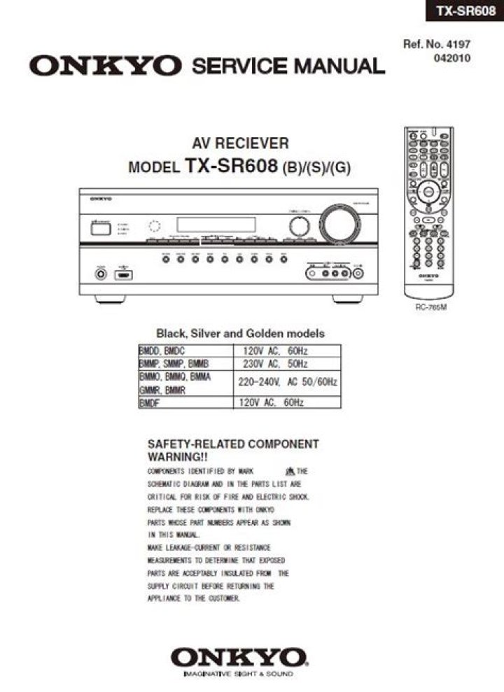 What is the instruction manual for Onkyo tx-sr608?