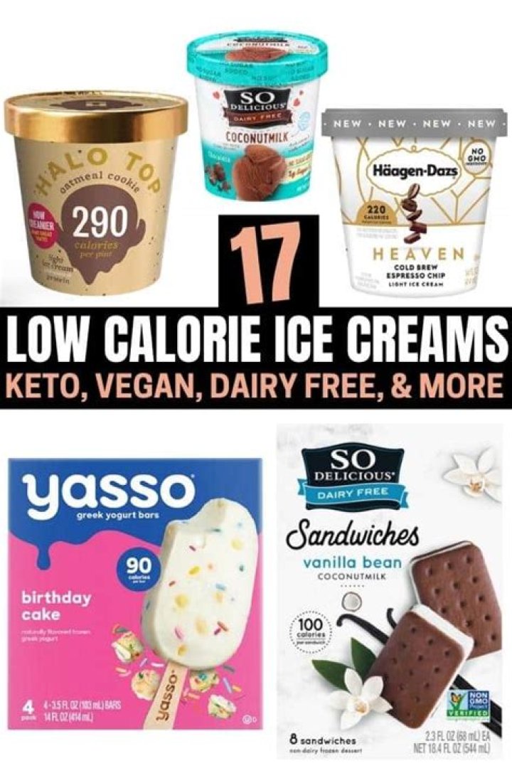What is the least fattening ice cream?