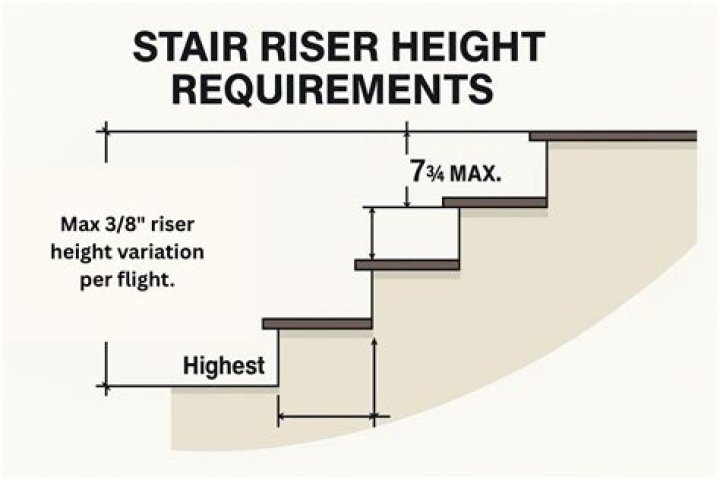 What is the maximum riser height in a commercial space?